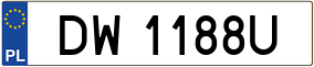 Truck License Plate
